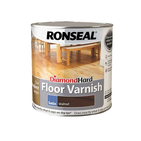 Ronseal Diamond Hard Floor Varnish Walnut 2.5L