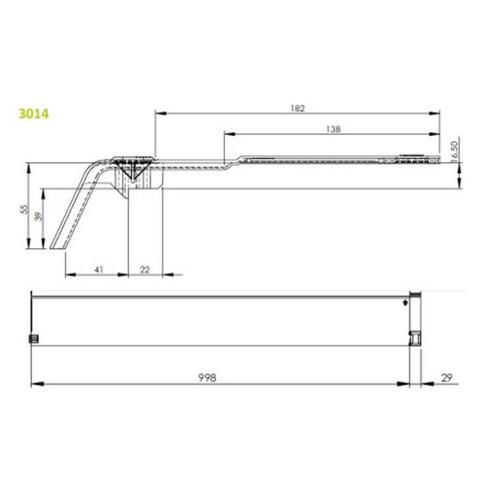 Timloc 3014C Over Fascia Ventilation System 1M - Black