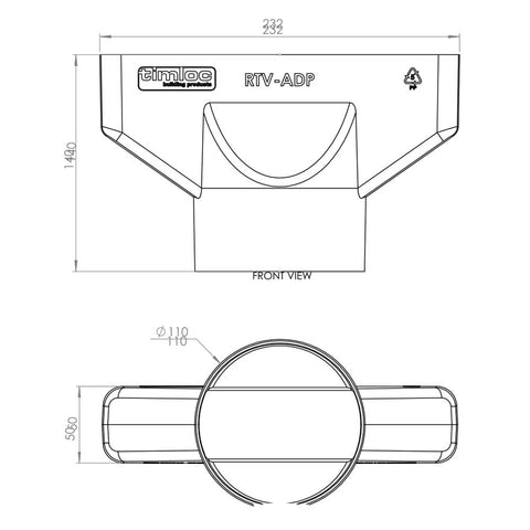 Timloc Plain & Interlocking Tile Vent Adapter