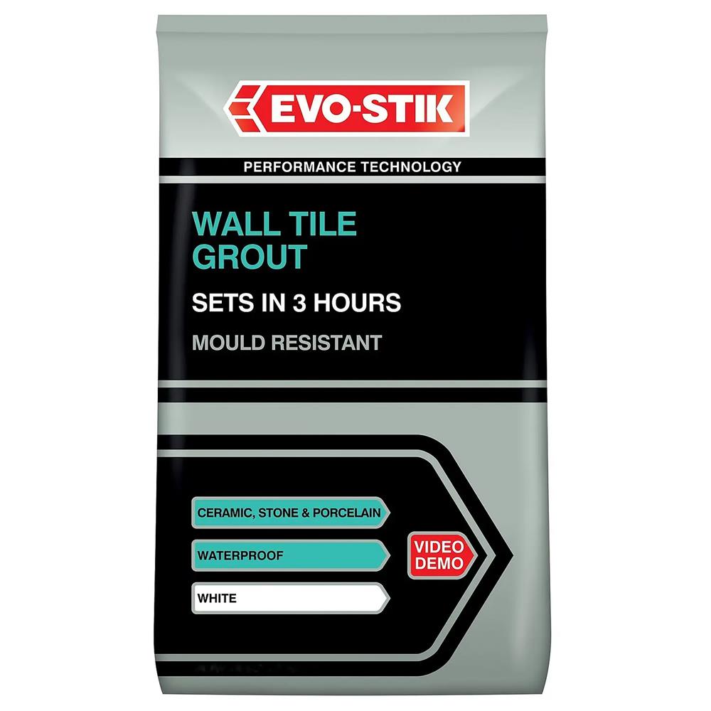 Evo-Stik Tile & Grout Adhesives - White 3kg
