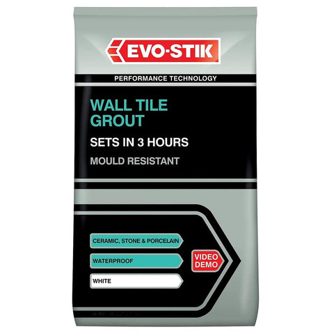 Evo-Stik Tile & Grout Adhesives - White 3kg