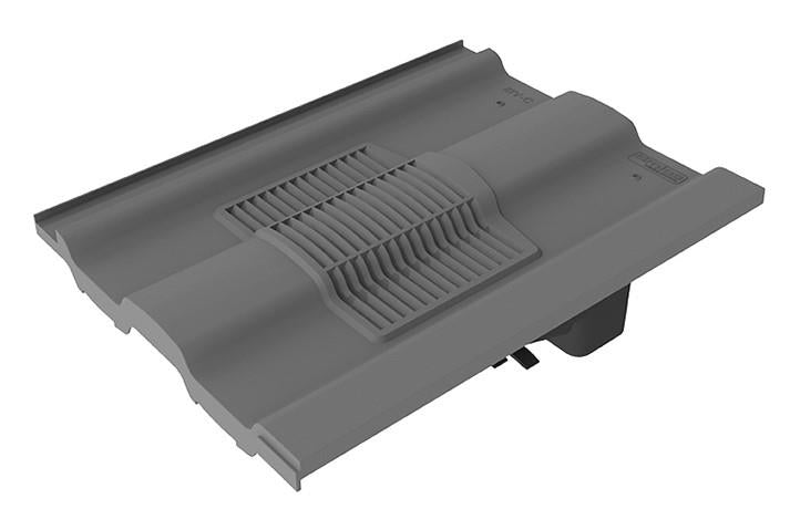 Timloc Grey Castellated Tile Vent