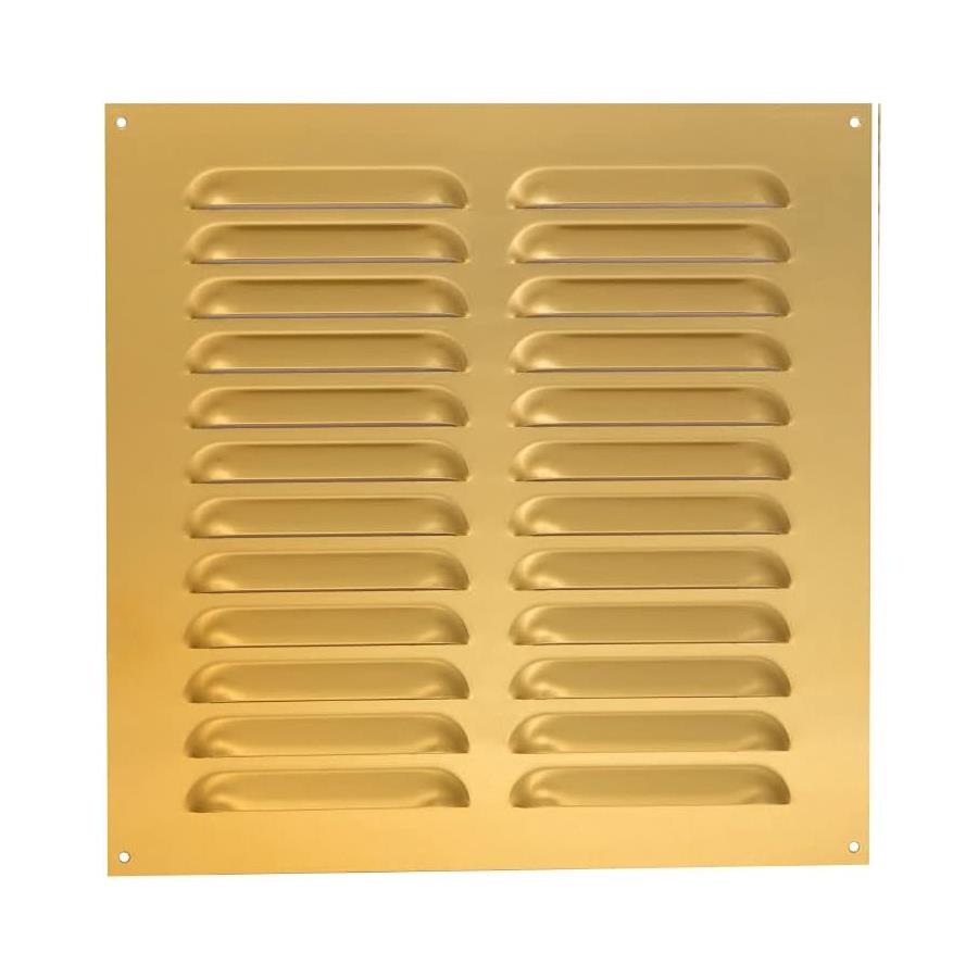 Timloc 9 x 9 Brass Anodised Internal Metal Grille & Louvre Vent