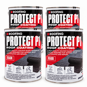 Protect P1 Black Roof Coating 20kg – Fibre Reinforced Waterproof Coating