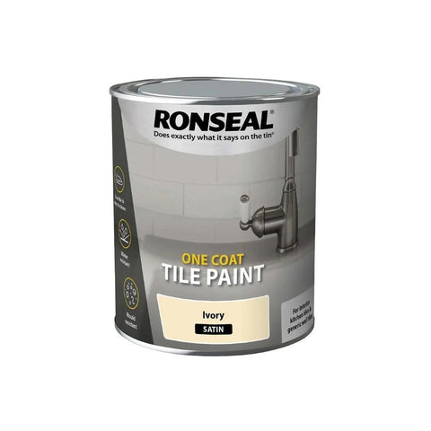Ronseal One Coat Water-Based Tile Paint Satin 750ml
